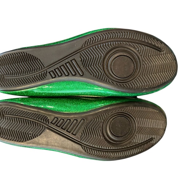 Green Gold Glitter Ballet Flats Delia's Women's 8 St Patrick's Fairycore Shoes - Picture 6 of 8